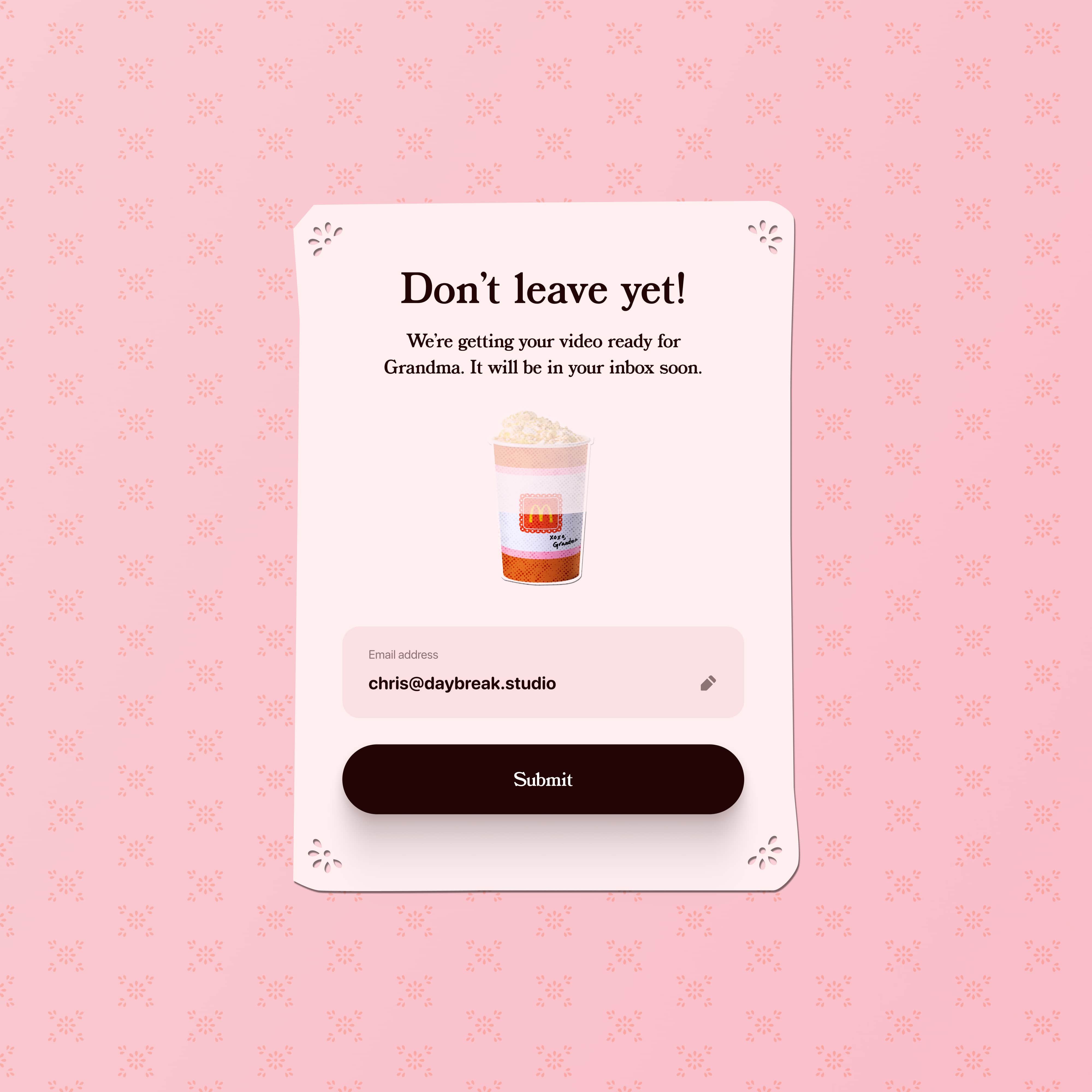 McDonalds Sweet Connections